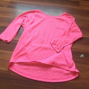 Pink long sleeve heather Pink shirt